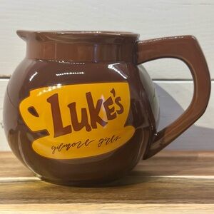 Gilmore Girls Luke's Diner Coffee Pot Jumbo Mug Creamer Viral Brown Figural New
